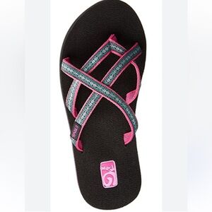 Teva Women's Olowahu Size 10 Women’s Strappy Flip Flop Slide Sandals